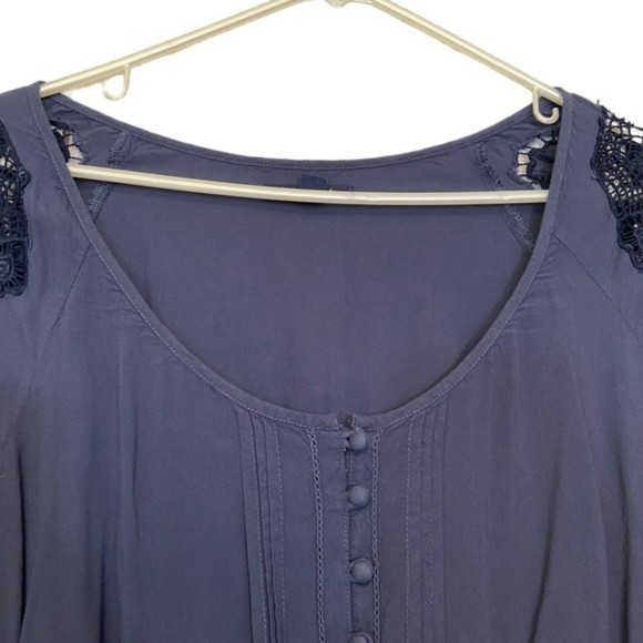 American Eagle 3 Quarter Sleeve Scoop Neck Casual Dress - Picture 9 of 11